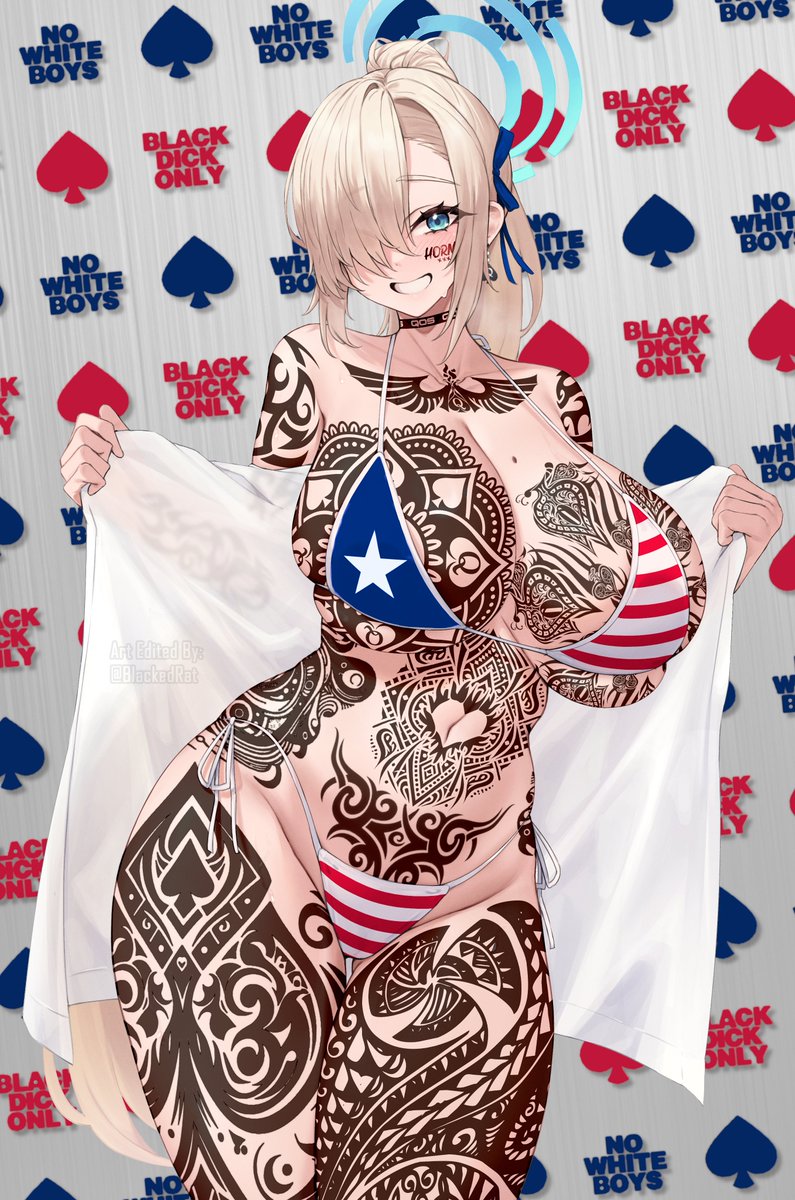 BlackedRat's tweet photo. The African Flag of Liberia, represented by Asuna from Blue Archive!
🎨kuavera
#BNWO #BLACKED #BlackedHentai #BlackedWaifus #BlackedEdit #BlackedAnime #QoS #QoSEdit https://t.co/L4BwernM20