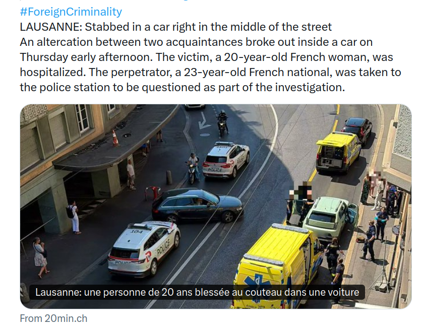 FlashX_XFlash's tweet photo. In der Schweiz gab es am Donnerstag gleich zwei Angriffe mit Messern. Einer in Bern, und einer in Lausanne. Das hält das schweizerische Zwangsfernsehen SRF nicht für berichterstattungswürdig.

Stattdessen erfahren wir, dass in Buenos Aires aus alten Segeln Jacken gemacht werden. https://t.co/ptPAOKGu3k
