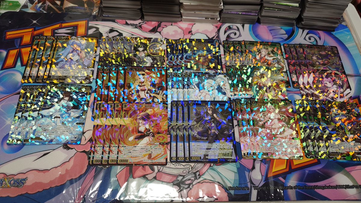 himemaru_tw's tweet photo. SR3枚箱引いたのだけど、SR5枚箱は引かなかったので、SR63枚で終了してるんよね。剥きそびれたパックがあるか剥いたカードに紛れてるかだと思って見直したけど、どちらもなくて困惑してる。１枚どこ消えたん？（´・ω・｀） https://t.co/lEMh2Mh4R3