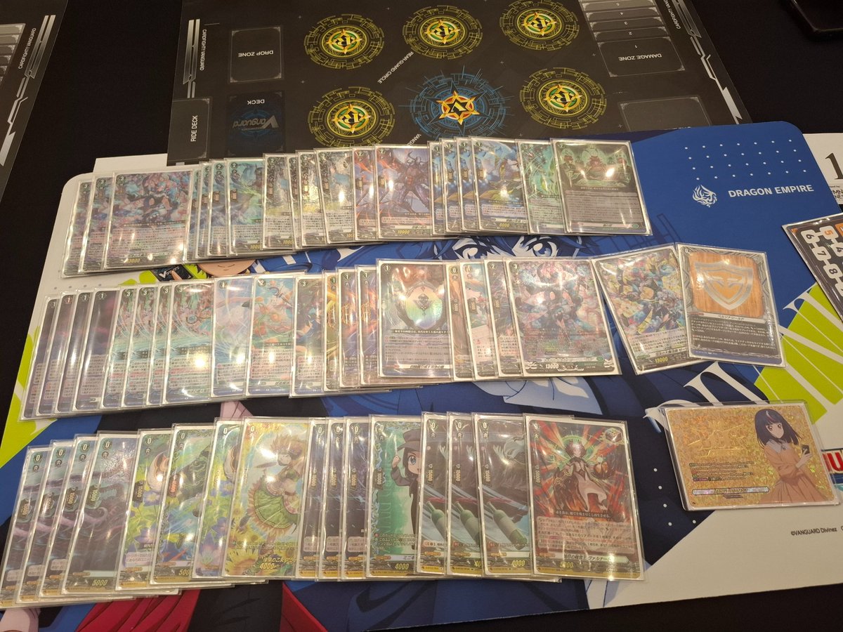 CVOBORO's tweet photo. WGP Indo s2 top 32

Deck: Zerith

R1: Wirbel W
R2: Harri L (bricked and OTd)
R3: Harri W
R4: Yakuza W
R5: Yakuza W
R6: Jheva L
R7: Magnol W

T32: Deck Check L (I didnt know Z sleeve can be reversed 🤣)

Planned to just chill but hey I'll take a shiny PG 🤓

 #VGTopDecks https://t.co/U83L14iTeZ