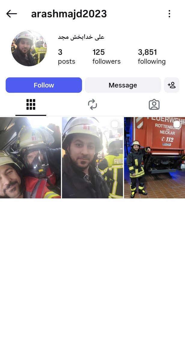 MattTheRat_'s tweet photo. آیا اداره آتش نشانی 
Rottenburg am Neckar
میدونه کارمندشون "علی خدابخش مجد" که با اسم آرش هم ممکنه بشناسنش توی دایرکت ایرانی های مخالف رژیم رو تهدید میکنه؟ توی ایران سپاه تهدید میکنه خا��ج از ایران شماها ؟!
باز هم مخرج مشترک حرومزادگی اثبات شد (فلسطین و غزه به کون بودن) https://t.co/zKADMK4dDI