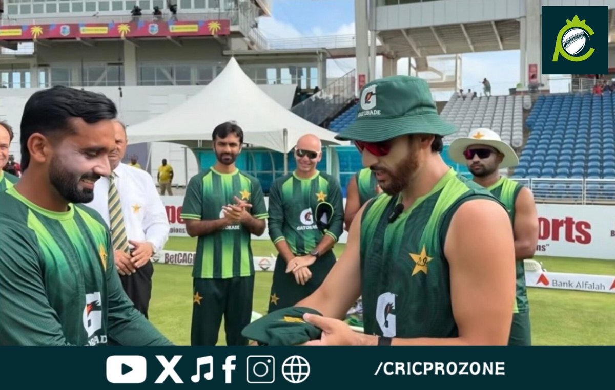 cricprozone's tweet photo. 🚨 TEST CAP PRESENTED! 🇵🇰🏏

Ali Usman makes his Test debut for Pakistan against the WI after an outstanding domestic run. 👏

📊 99 wkts in 21 first-class matches
🏏 48 wkts in the Quaid-e-Azam Trophy 2025/26 (Leading wicket-taker)

A well-earned opportunity. Best of luck, Ali! https://t.co/HvAK3qjvnj