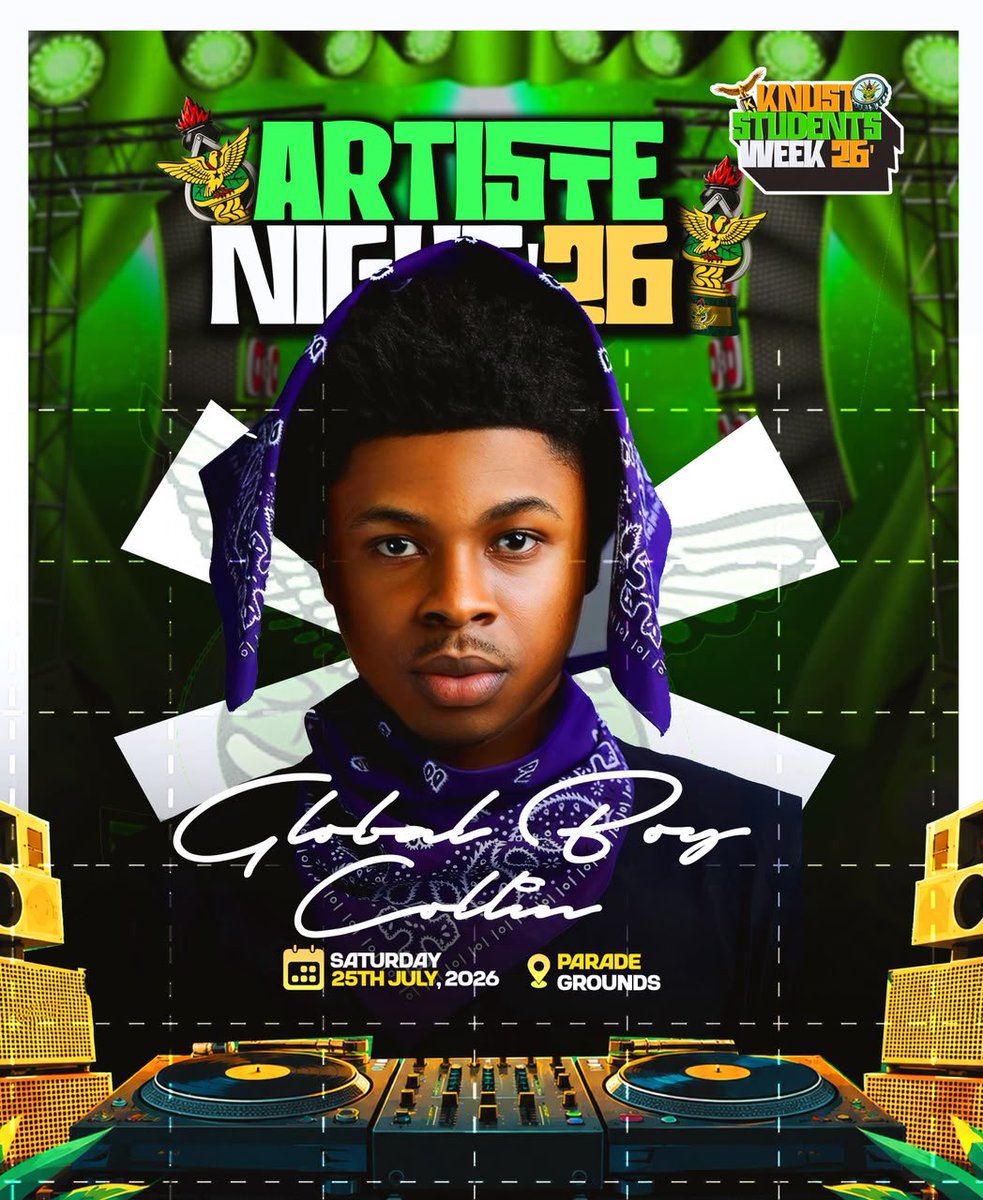 watsuptek's tweet photo. Artiste #7 is here: Globalboy Collin!
#WatsuptekReport #KNUSTSRCWeek26 https://t.co/huVXQeZfS2