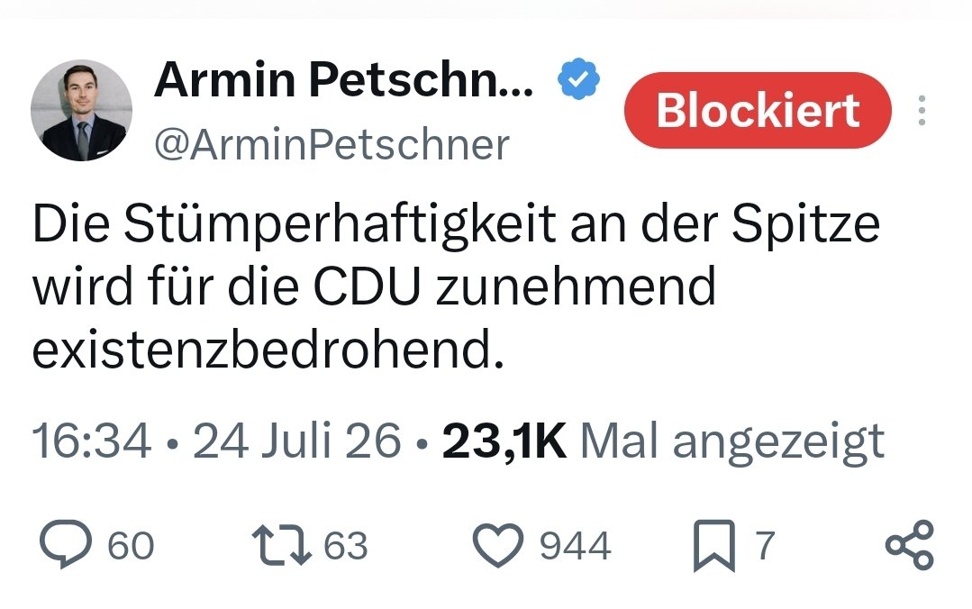Puettmann_Bonn's tweet photo. Ach schau an. Haben diese Typen uns nicht jahrelang Merz als den großen Zampano verkauft und dessen Kritiker gescholten? Ihren Katzenjammer jetzt will man gar nicht hören. https://t.co/kDoZ7bGwEV