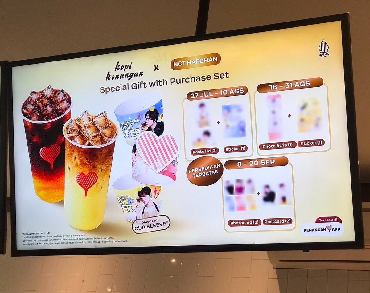yunaaagf's tweet photo. WTS Kopi Kenangan x HAECHAN ☕💚

🥤 Cup Sleeve — $2.3 / ¥360 

💌 2 Postcards + 1 Sticker — $5.8 / ¥900 (90k)

✨ Bulk order = discount
🌍 WW
💳 Wise/Paypal

wts haechan nct kopi kenangan cup sleeve postcard sticker 해찬 엔시티 양도 ヘチャン NCT コラボ https://t.co/FLGGWsHjEy