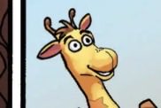 everydaymcm's tweet photo. Today’s MCU character of the day is Geoffrey the Giraffe. He is the mascot of Toys "R" Us, witnessed the fight between Spider-Man and Beetle, and met Spider-Man after the fight https://t.co/5DhAUyZo6f