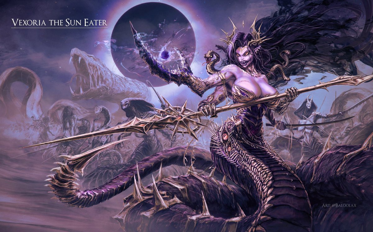 VexTheSunEater's tweet photo. I heard a rumor this deskmat at @baloolax 's booth at Offkai sold out so fast 🤯 

Thank you guys for loving Slaanesh Vex as much as I do 💜 https://t.co/RcRCj7qBGe