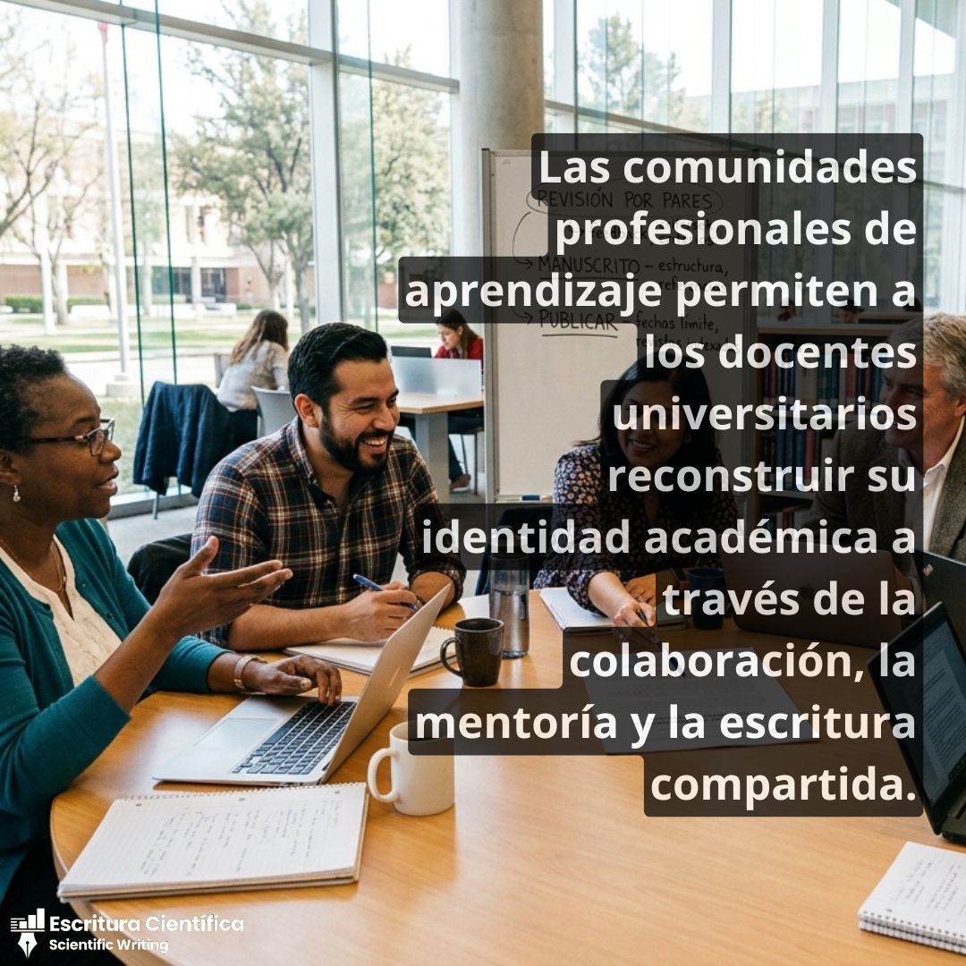 escrituracienti's tweet photo. ¿Publicar en revistas internacionales parece imposible? Un estudio muestra cómo comunidades de aprendizaje profesional transforman la identidad académica de docentes. La colaboración y mentoría marcan la diferencia.  #EscrituraCientifica https://t.co/aQE3C4fLrm https://t.co/5O5eBF1trj