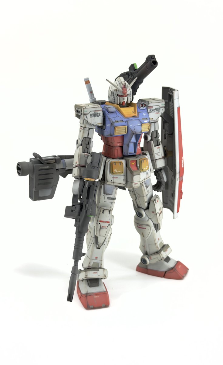 OtogunC's tweet photo. 今晩はアーティファクト！の合間にオリジン版ガンダムの前期型。プレイバリューの高い良キットだと個人的に好きなキット。

＃ガンプラ
＃プラモデルライフ
＃gunpla
＃ガンプラ好きな人と繋がりたい 
＃gunplabuilder https://t.co/faiPZWtmeA