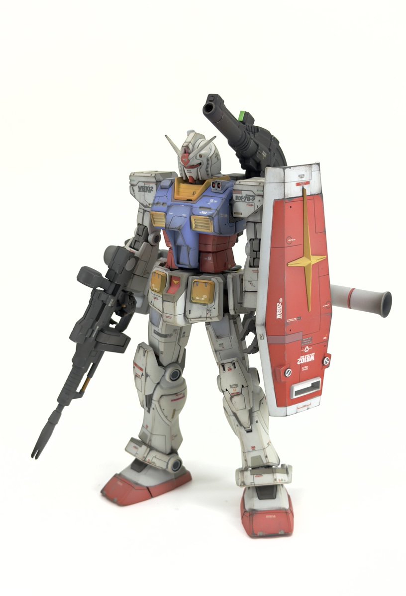 OtogunC's tweet photo. 今晩はアーティファクト！の合間にオリジン版ガンダムの前期型。プレイバリューの高い良キットだと個人的に好きなキット。

＃ガンプラ
＃プラモデルライフ
＃gunpla
＃ガンプラ好きな人と繋がりたい 
＃gunplabuilder https://t.co/faiPZWtmeA