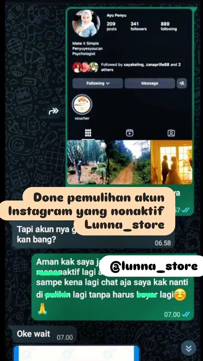 neaxce's tweet photo. jasa balikin &amp; hapus akun sosmed

✧˚ pemulihan akun
- instagram, tiktok, whatsapp, line, facebook, x, gmail, telegram dan lainnya
✧˚ hapus akun
- facebook, tiktok, instagram, line, whatsapp, twitt / x, dan lainnya
hack akun, sadap wa, lacak lokasi ?
જ⁀➴♡ wa di bio #zonauang https://t.co/LtAPE3HGVZ