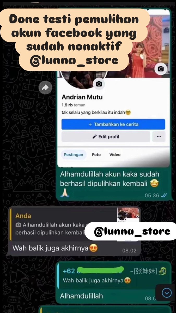 neaxce's tweet photo. jasa balikin &amp; hapus akun sosmed

✧˚ pemulihan akun
- instagram, tiktok, whatsapp, line, facebook, x, gmail, telegram dan lainnya
✧˚ hapus akun
- facebook, tiktok, instagram, line, whatsapp, twitt / x, dan lainnya
hack akun, sadap wa, lacak lokasi ?
જ⁀➴♡ wa di bio #zonauang https://t.co/LtAPE3HGVZ