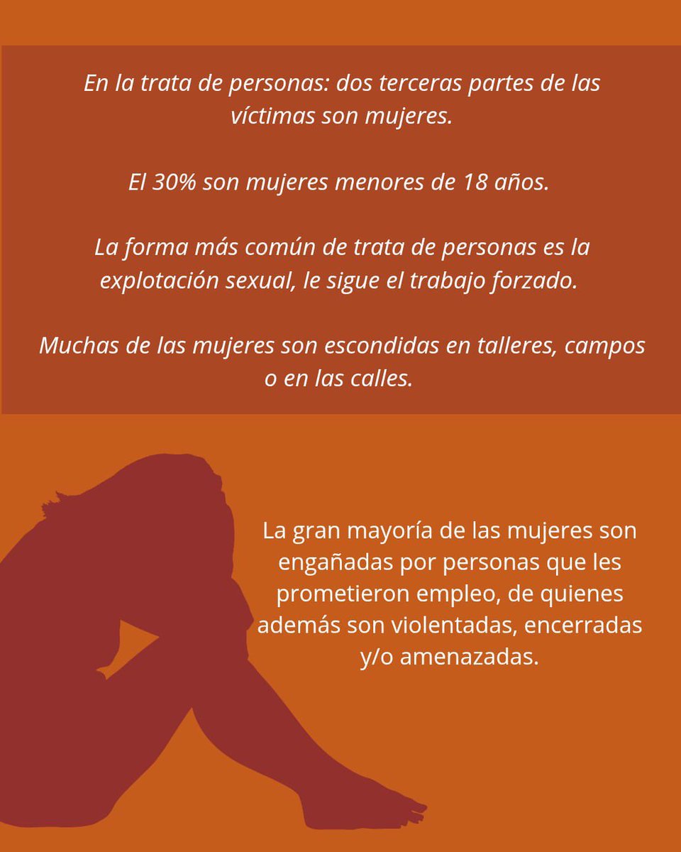 saludmhgam's tweet photo. Hoy es día naranja 
🧡 30 de julio | Día Mundial contra la Trata de Personas
La trata de personas es una grave violación a los derechos humanos que vulnera la dignidad, la libertad y la integridad de quienes la sufren.
#DíaMundialContraLaTrataDePersonas #DíaNaranjaSaludMentalHGAM https://t.co/ABenXNiMcc