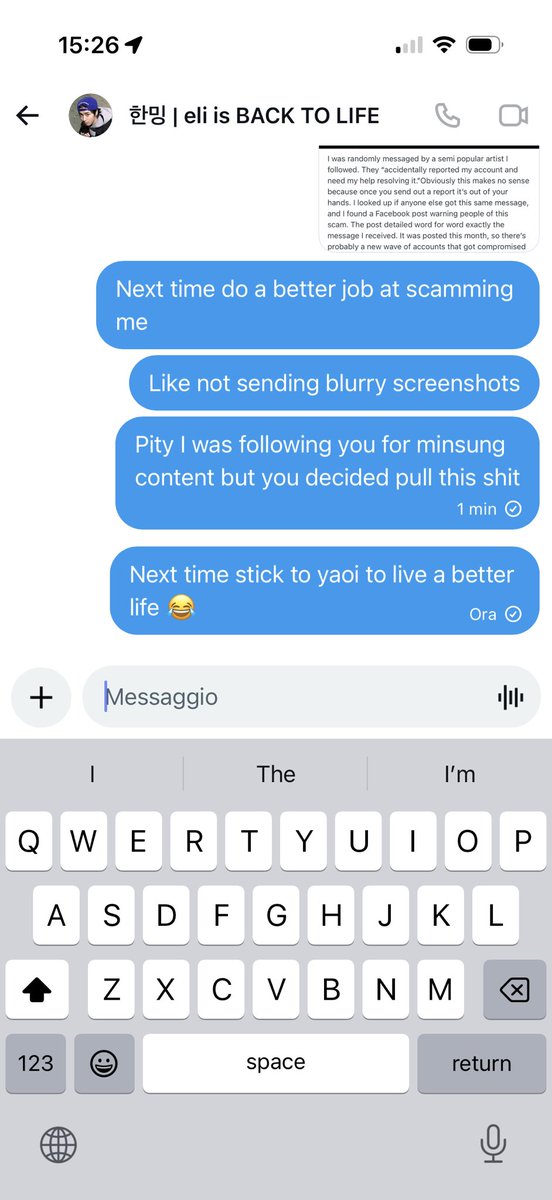 mollyf_8's tweet photo. @DoeEye85 It happened to me too today!! Exposing the account that proceeded to block me after reading my messages lol https://t.co/mvxyGDtCPl