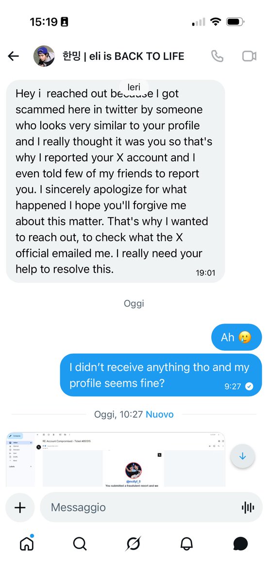 mollyf_8's tweet photo. @DoeEye85 It happened to me too today!! Exposing the account that proceeded to block me after reading my messages lol https://t.co/mvxyGDtCPl