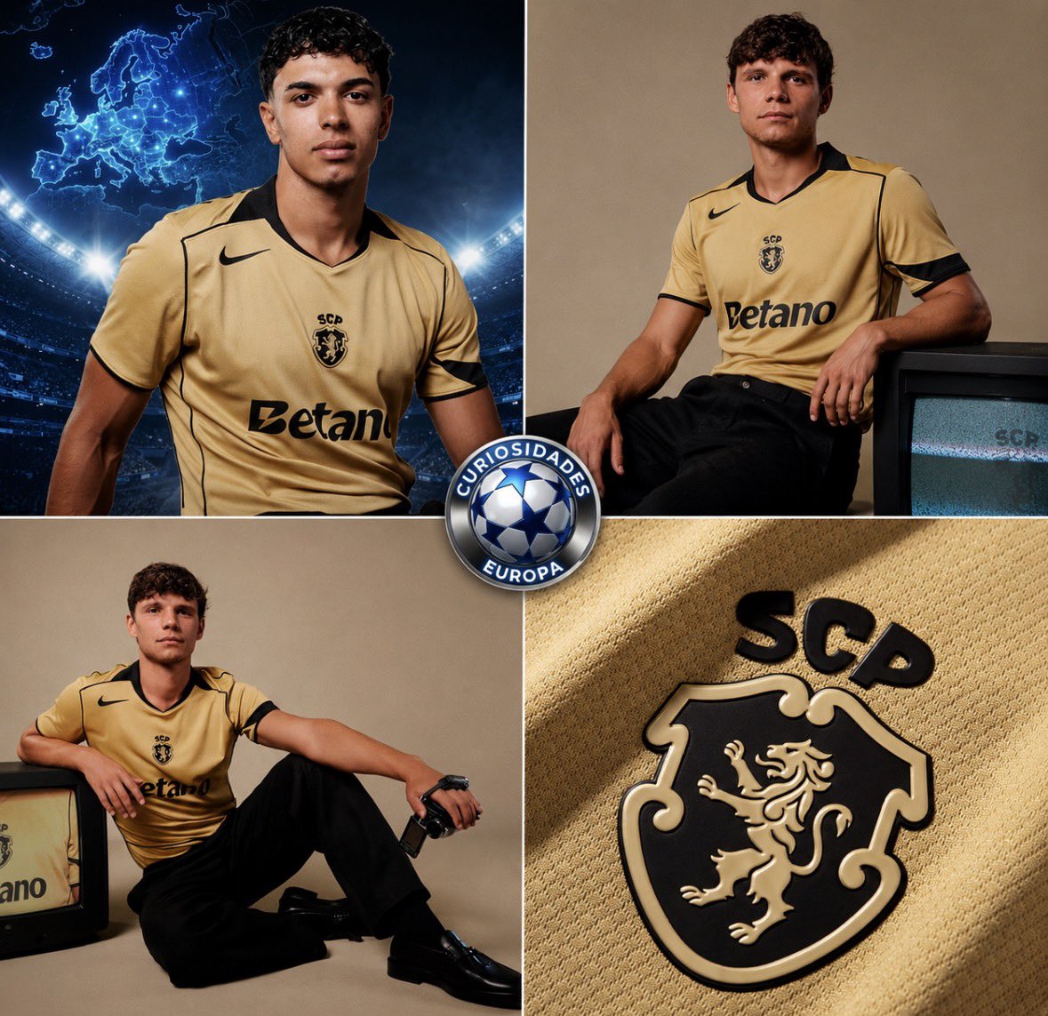 CuriosidadesEU's tweet photo. Novo uniforme visitante do Sporting. https://t.co/Iw2fsItBIq