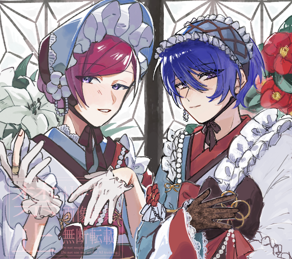 N5Loa's tweet photo. ろぐさんと✨クルビュ✨の✨神合作✨しました🎶✨
ろぐさん：レン💙
ろあ：マリオン❤️ https://t.co/BDLUkxCwTA