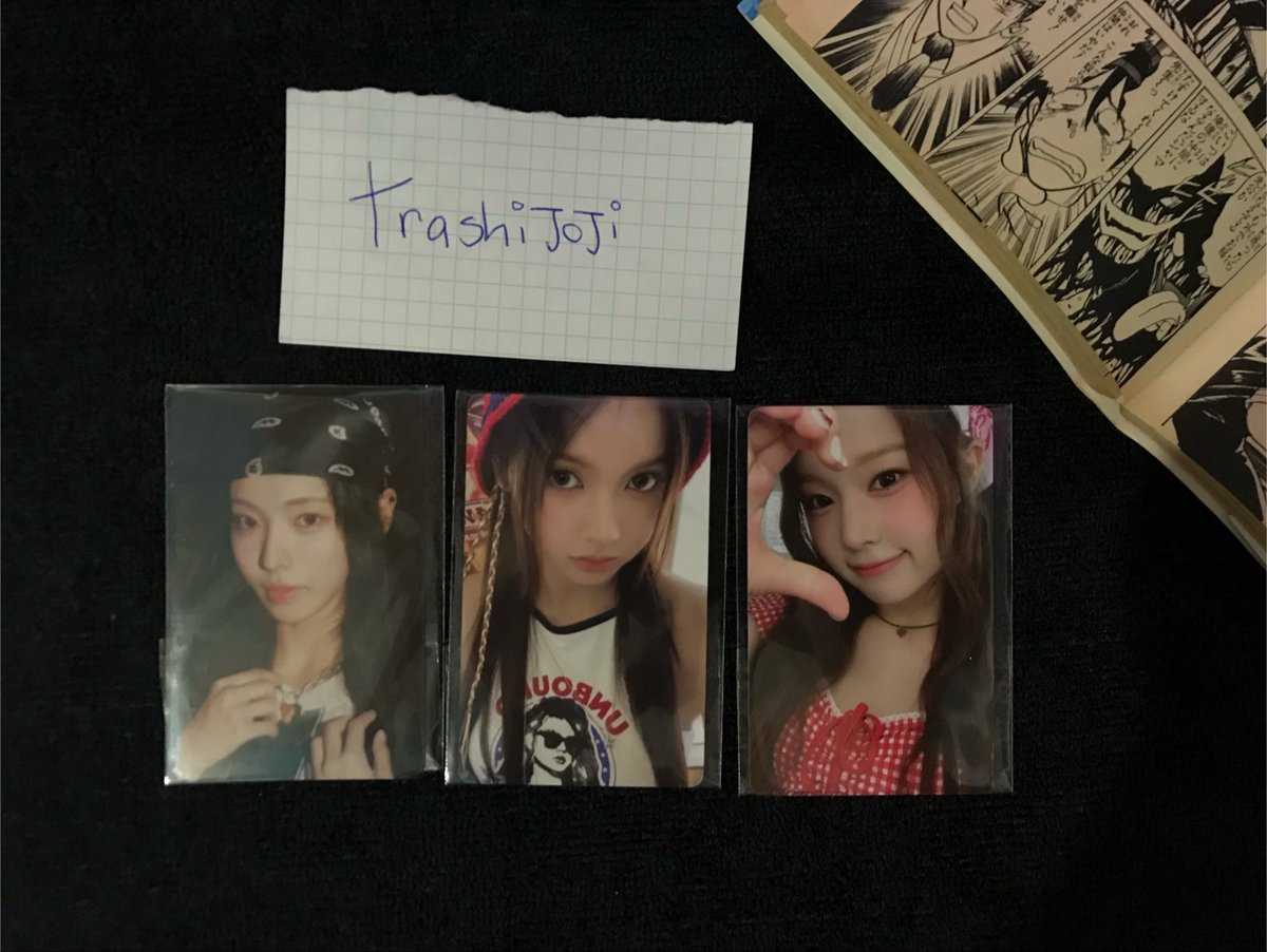 trashijoji's tweet photo. SayMyName (sui/kanny/dohee)

28 reais o set.
— valor + 5 reais da embalagem + frete.
— sem qr code/ja utilizado. https://t.co/30v3zle9It