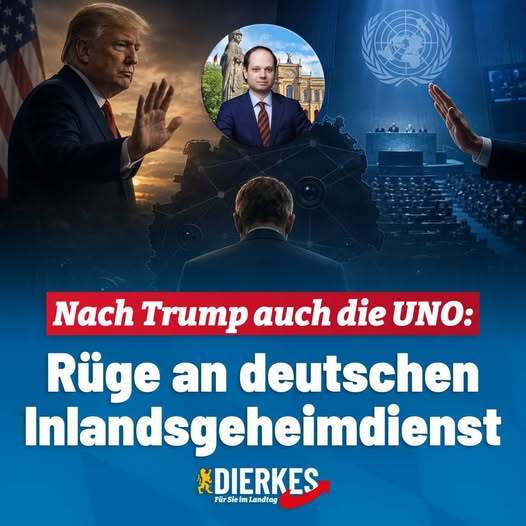 BJilge's tweet photo. "Nach Trump nun auch die UNO: Rüge an deutschen Inlandsgeheimdienst
UN-Sonderberichterstatterin Irene Khan hat im Frühjahr 2026 Deutschland besucht, um sich ein Bild über die tatsächliche Lage der Meinungsfreiheit im Land zu machen. Ihr Bericht wurde nun dem UN-Menschenrechtsrat vorgelegt.
Das erdrückende Fazit in dem Bericht: Die Lage der Meinungsfreiheit in Deutschland ist „mit internationalen Rechtsstandards nicht vereinbar“.
Das liegt vor allem am deutschen Inlandsgeheimdienst Bundesamt für Verfassungsschutz (BfV), der aufgrund eines vagen, mangelhaft definierten „Extremismus“-Begriffes in ihrer Wirkung „irreparable stigmatisierende“ (Verwaltungsgericht Köln, Februar 2026) Einstufungen vornimmt.