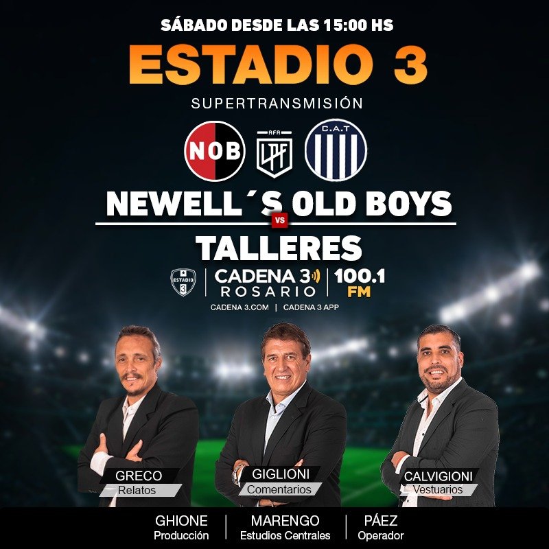 Calvi31's tweet photo. Otro comienzo de torneo, otro partido con la pasión de ser testigos en la temporada N°31 de @Estadio_3. Vivilo por @Cadena3_Rosario https://t.co/dNG1qYVYRU