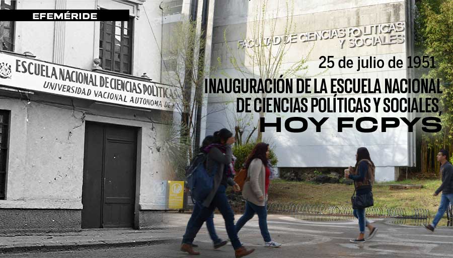 UNAM_MX's tweet photo. ¡Feliz 75 aniversario 💙💛! 
Los primeros días nunca se olvidan... #UnDíaComoHoy de 1951, la Escuela Nacional de Ciencias Políticas y Sociales, actualmente @UNAM_FCPYS, abrió sus puertas. ¡#UnGOYApara quienes han sido parte de su historia 👩‍🎓👨‍🎓! > https://t.co/YINxzgFelh https://t.co/w1QuPuMUC3