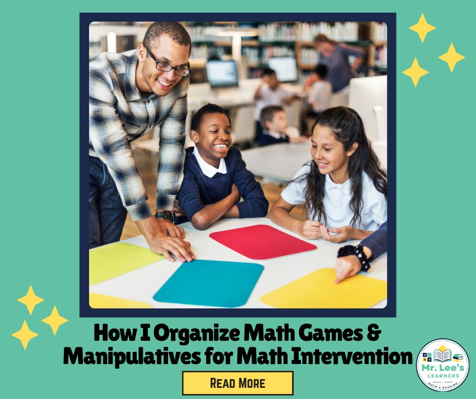 MrLeesLearners's tweet photo. Spending more time looking for math games than actually teaching?
Here's my system that keeps my games and manipulatives organized, easy to grab, and put away.
Read it here: https://t.co/hZ5akZglo1
#MathIntervention #ElementaryMath #mrleeslearners #MathGames #Teachersof๐ https://t.co/SAEuYPCUgs