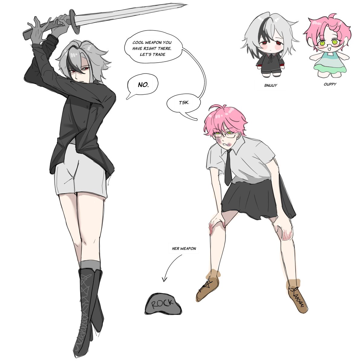 dachomii's tweet photo. pick your favorite baby butch #arlecchino #mizi https://t.co/W08LITcl5e