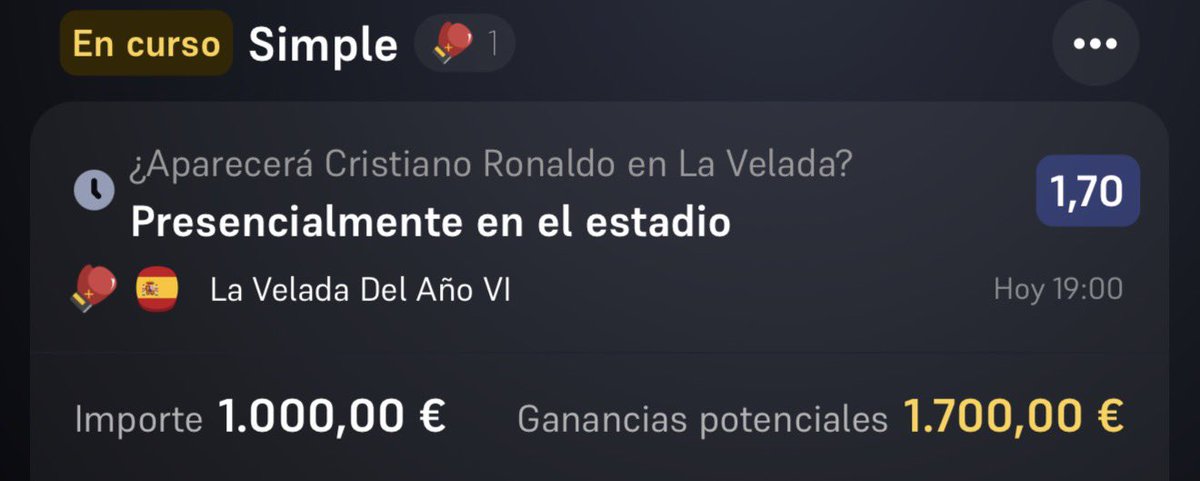 capitalbetsjavi's tweet photo. Yo le he metido personalmente lo máximo que me ha dejado a esta apuesta 👇🏼 https://t.co/YtSsrG5yOS