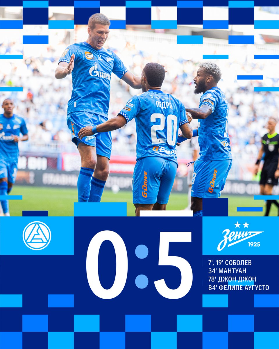 zenit_spb's tweet photo. КРАСИВО! МОЩНО! РАЗГРОМНО!

💙 С победой, сине-бело-голубые! https://t.co/t05larnxBN