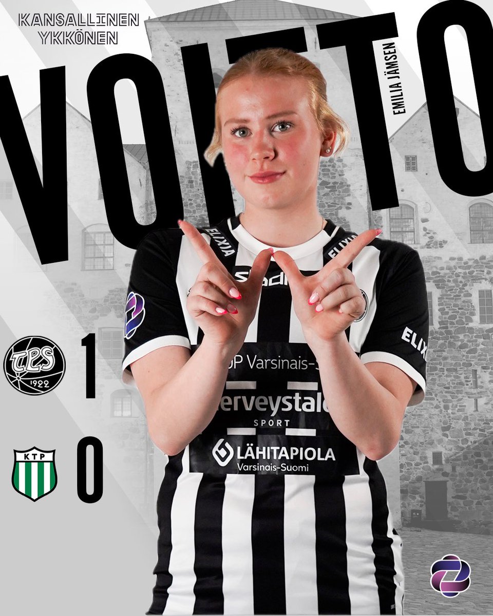 TPSjalkapallo's tweet photo. TPS voittaa kotikentällä! 🖤🤍

TPS pitää elintärkeät kolme pistettä kotona 1–0-voiton jälkeen. Voittomaalin iski Emilia Jämsén 85. minuutilla ⚽️ https://t.co/FONyhfafIh