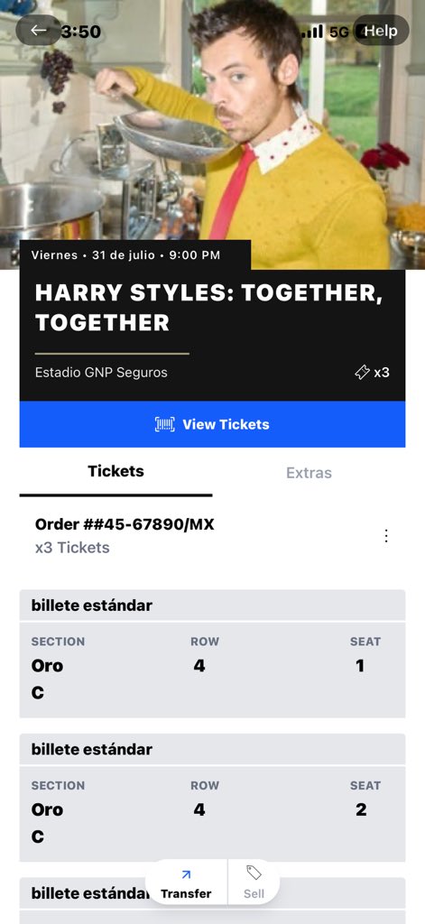 Mi_cha_82's tweet photo. ARRY STYLES: TOGETHER, TOGETHER – ¡3 entradas disponibles! 🎟️ 📍 Lugar: Estadio GNP Seguros
📅 Fecha: Viernes, 31 de julio
🕘 Hora: 21:00

Detalles de las entradas:

• Cantidad: 3 entradas

• Sección: Oro

• Fila: 4

• Asientos: 1, 2 y 3 (si el tercer asiento está https://t.co/VRr6zE5z2o