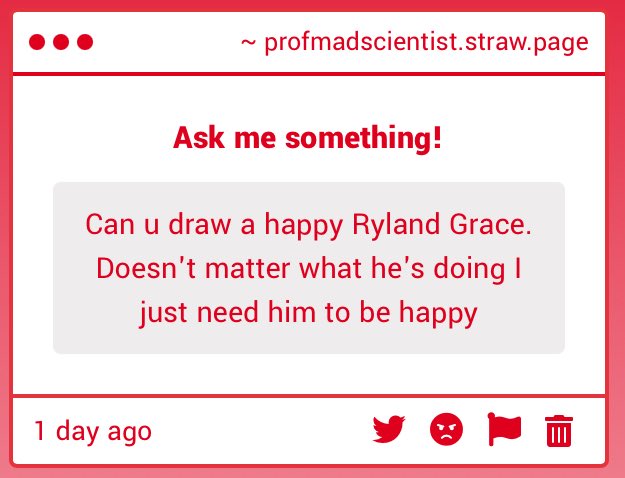 profmadscience's tweet photo. Rocky has to get creative with the translator

#projecthailmary https://t.co/iI8VgNYHu7