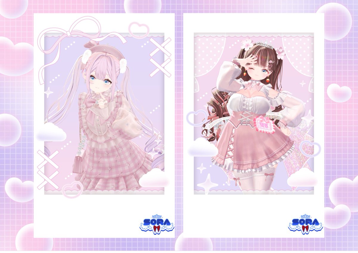 今回作ったチェキのデコる前の画像はこんな感じっ！ デコった後の一覧