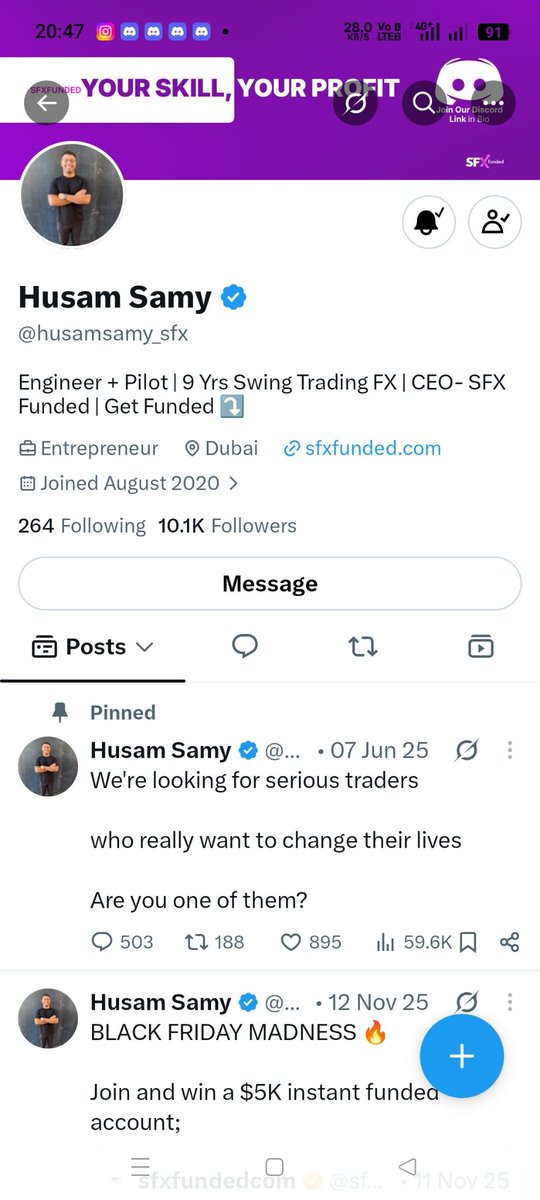 RajaFX07's tweet photo. @ImTheBanks @sfxfundedcom @husamsamy_sfx @TraderIshaq All Done 
Notifications always on 
@faridaharuna 
@Slim_Oraro 
@ramon0897 https://t.co/Uu8RJy2L80
