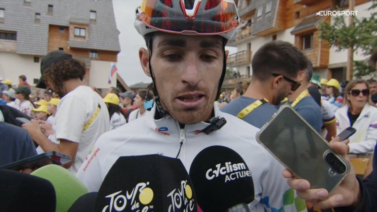 LeGruppetto's tweet photo. Jordan Jegat, 10e du Tour de France comme en 2025 : "J'ai fini bien plus émoussé que l'année dernière. J'avais eu une meilleure préparation. Cette année, j'étais blessé tout l'hiver. En Sierra Nevada, j'étais malade et j'ai roulé moins que prévu. Les rappels d'altitude se sont mal passés aussi. Je visais plus les étapes, j'arrive encore à décrocher un top 10. J'en ai plus chié cette année." #TDF2026