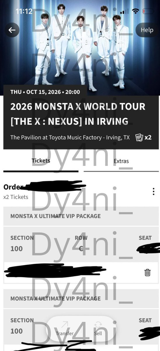 dy4ni_'s tweet photo. WTS: 2 TICKETS for MONSTA X NEXUS IN IRVING

- Ult vip tickets, 2nd row

- please DM me if interested 

Can show more proof &amp; proof of past sales/trades 

They’re also listed on Ticketmaster 

Tags: #MonstaX WTS WTB ULT VIP https://t.co/scccwgetKI