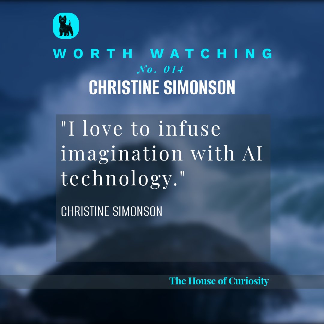 THCHouseStudio's tweet photo. "I love to infuse imagination with AI technology."

Christine Simonson (@EXXTEEN) builds the art and the tools behind it, Disruptor Copy and OriginMark included. This week's Worth Watching.

Full feature: https://t.co/KT84bGcyrr

#TheCuriosityEffect #BuildinPublic #AIArtist https://t.co/Yfn0FtFLkq