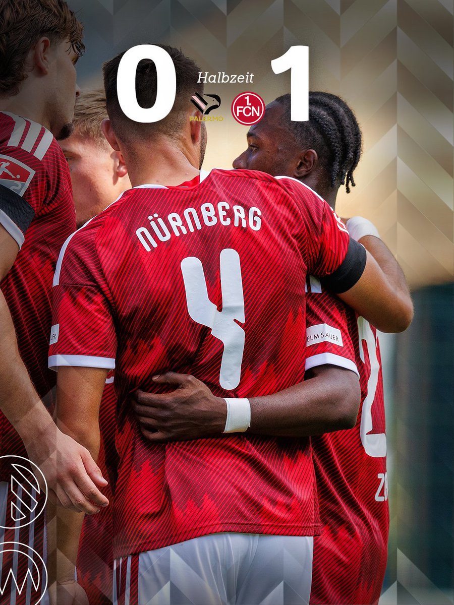 1_fc_nuernberg's tweet photo. ⏰ 45'
⏸ Halbzeit in Vahrn - wir führen verdient mit 1:0 gegen Palermo und hatten durchaus die Chancen für ein, zwei mehr Tore!
Gut so Männer - wer in Durchgang zwei dabei sein will:
👉 https://t.co/Tm4j3HtGEB
⚽ 0:1 | #PALFCN | #fcn https://t.co/qwa5ugCzNT