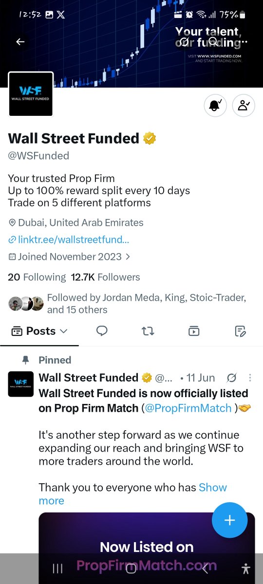 JordanMeda13877's tweet photo. @PropFirmMatch @WSFunded @ErmiasKasa83684 
@ICT_Trader16 

Done ✅ Thanks for this Opportunity This is massive https://t.co/T80AyPFRqx