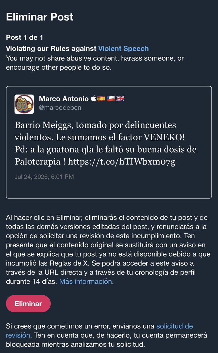 MarcodebcnC's tweet photo. Me han bloqueado mi cuenta principal @marcodebcn 😡 https://t.co/cZeiOB3FtI