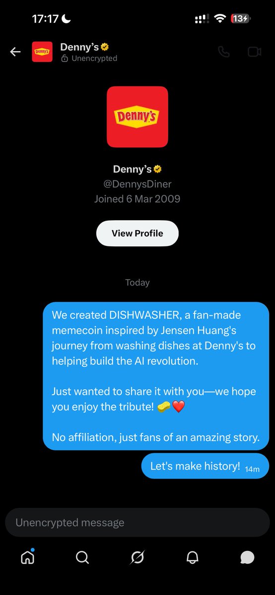 DISHWASHER_JH's tweet photo. @DennysDiner let’s make history. 

Dishwashers, tag them https://t.co/IYrXdGEHAH