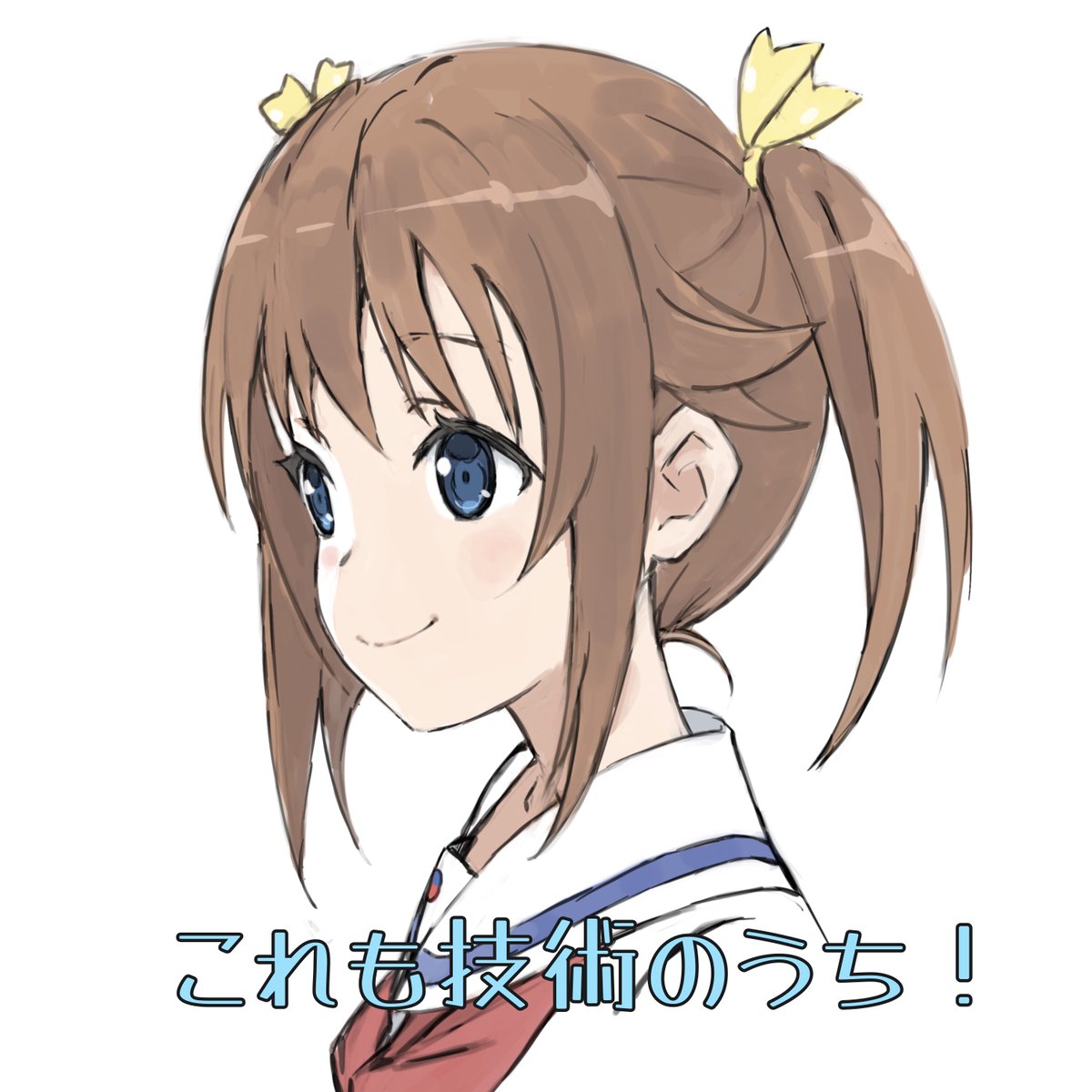 bluendorange1's tweet photo. 「うっかり似たような表情の絵を連続で投稿してしまうこと」 https://t.co/KUFlX5lOl2