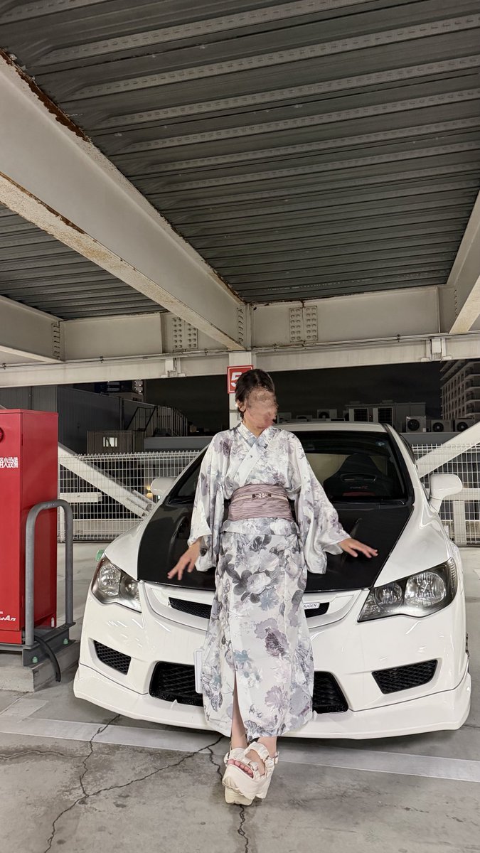 FD_1031's tweet photo. 念願の浴衣FD2➰🤍

隅田川の花火大会激混みで疲れたよよ https://t.co/awkHk1V5k5