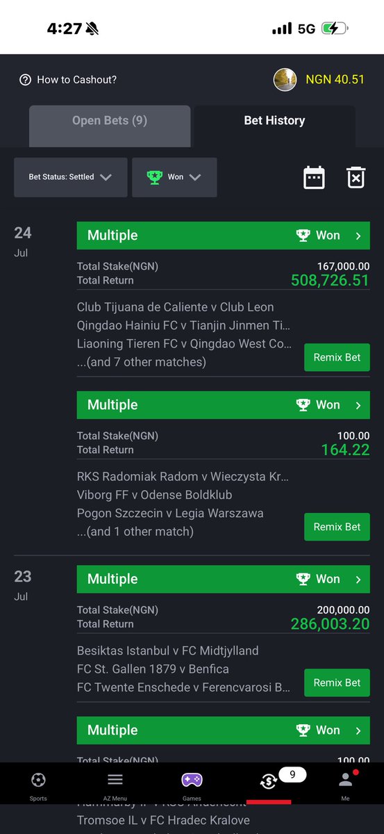 Femmyy04's tweet photo. @ScottRoyy @ScottRoyy  I’ve won 2 times from the game … main game still running sha https://t.co/fkWG06wyVt