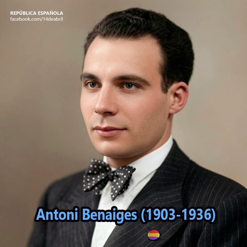 ecorepublicano's tweet photo. El 25 de julio de 1936 un grupo de falangistas ejecutaba al pedagogo republicano Antoni Benaiges i Nogués en las montañas de La Pedraja, en Burgos. Su historia inspiró la película "El maestro que prometió el mar". Siempre en nuestra memoria. https://t.co/lWpJ0nIpSj