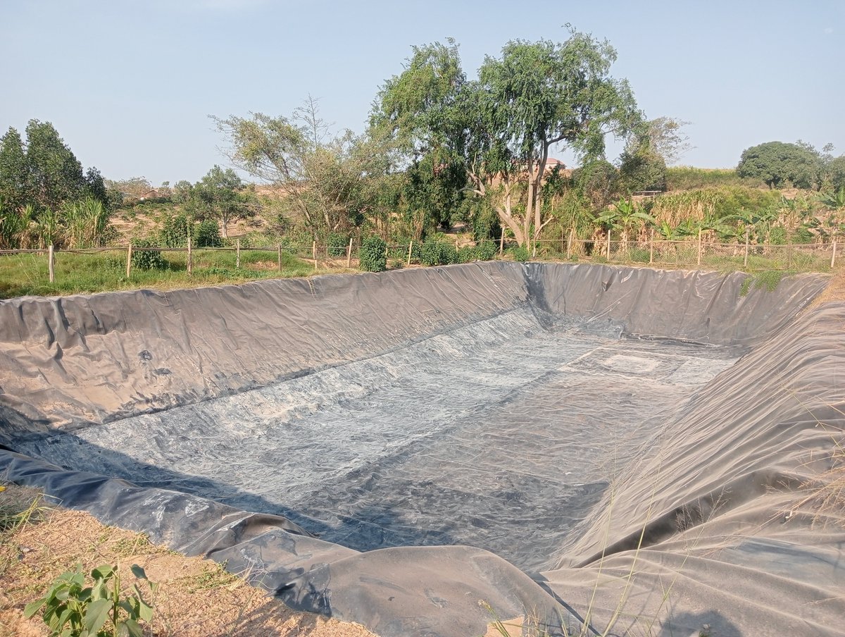 globofarming's tweet photo. What can you do with a 50 by 100 🤔🤔🤔

Ata Uganda tunafika, our team just lined a 2.5million  Litters capacity water reservoir with a Hdpe UV treated damliner in Buganda kingsom

Call us for quotes and installations on 0790542953 
#globoyields #waterstorage #damliner #Uganda https://t.co/qKRYJzVdez