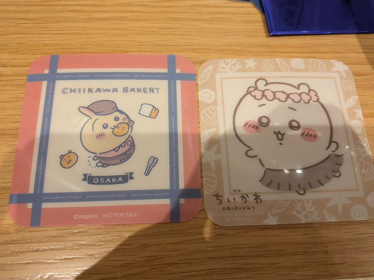 1214_rrrr's tweet photo. ちいかわベーカリー　コースター　交換

譲→うさぎ、ちいかわ
求→同種 ハチワレ
郵送でのお取引になります🙇
条件合う方おられたら交換お願いいたします🙇 https://t.co/kXcvBg6lz9