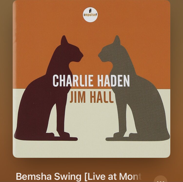 ryunosuke_h's tweet photo. #Nowplaying 
Bemsha Swing [Live at Montreal International Jazz Festival, July 2, 1990] - 
Charlie Haden/Jim Hall 
(Charlie Haden/Jim Hall) 
#CharlieHaden #jazz #bass #90s 
#MontrealInternationalJazzFestival
#1990 #JimHall #guitar #impulse 
https://t.co/fphHSHGuaN https://t.co/BQfdztaXXR