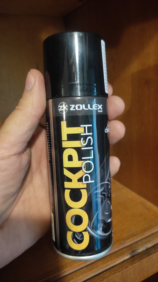 Thunder_Owl's tweet photo. Interesting. Turns out, you can buy a spray-on Cockpits. And, for some reason, specifically Polish ones. Technology has gone too far. #Cockpit #SprayOn #Polish https://t.co/LcJJM7G2Qi