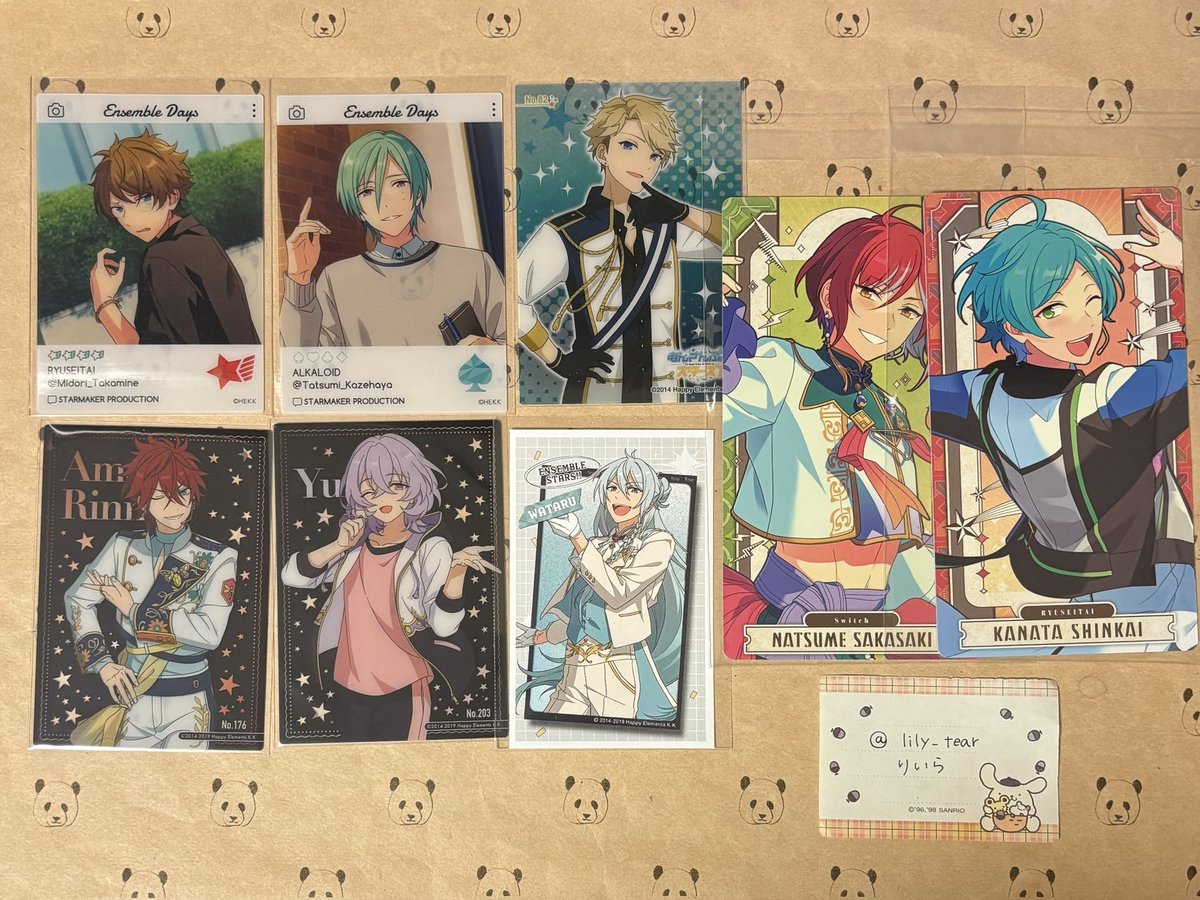 lily_tear's tweet photo. 【交換】あんスタ ぱしゃっつ エモカ クリカ アルカナ

譲 : 画像①②
求 : 画像③のもの各1点ずつ
(英智＞こはく)

📮郵送交換
纏めて優先。比率違いも検討します🙂
枚数少ない場合はミニレター使用。 https://t.co/zIAKvtYLnG